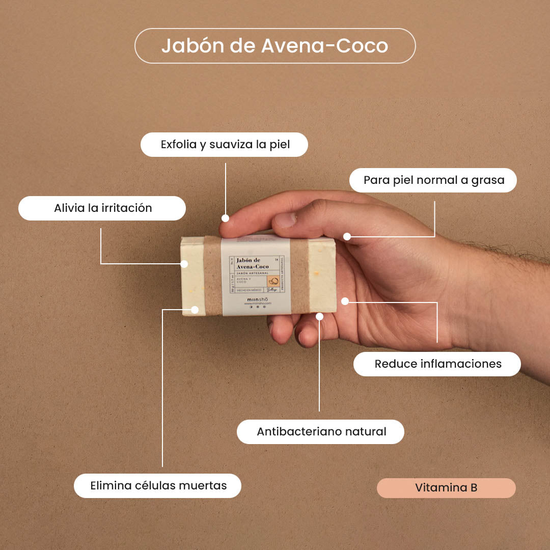 Jabón de Avena-Coco